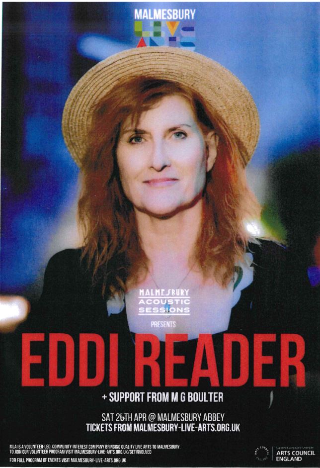 Malmesbury Acoustic Sessions Presents Eddi Reader + Support From MG Boulter